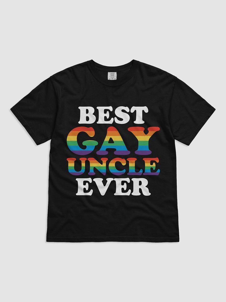 Rainbow Pride Best Gay Uncle T-Shirt product image (5)