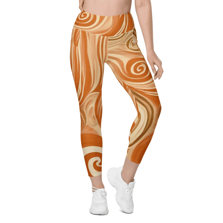 Funky Latte Liquid Tie-Dye Women's Leggings product image (2)