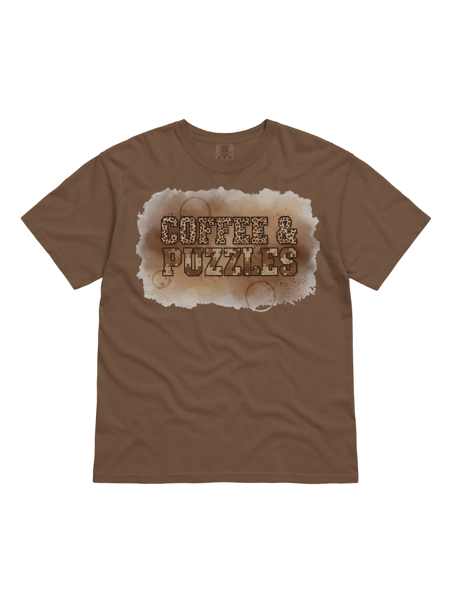 Coffee & Puzzles Rustic T-Shirt product image (2)