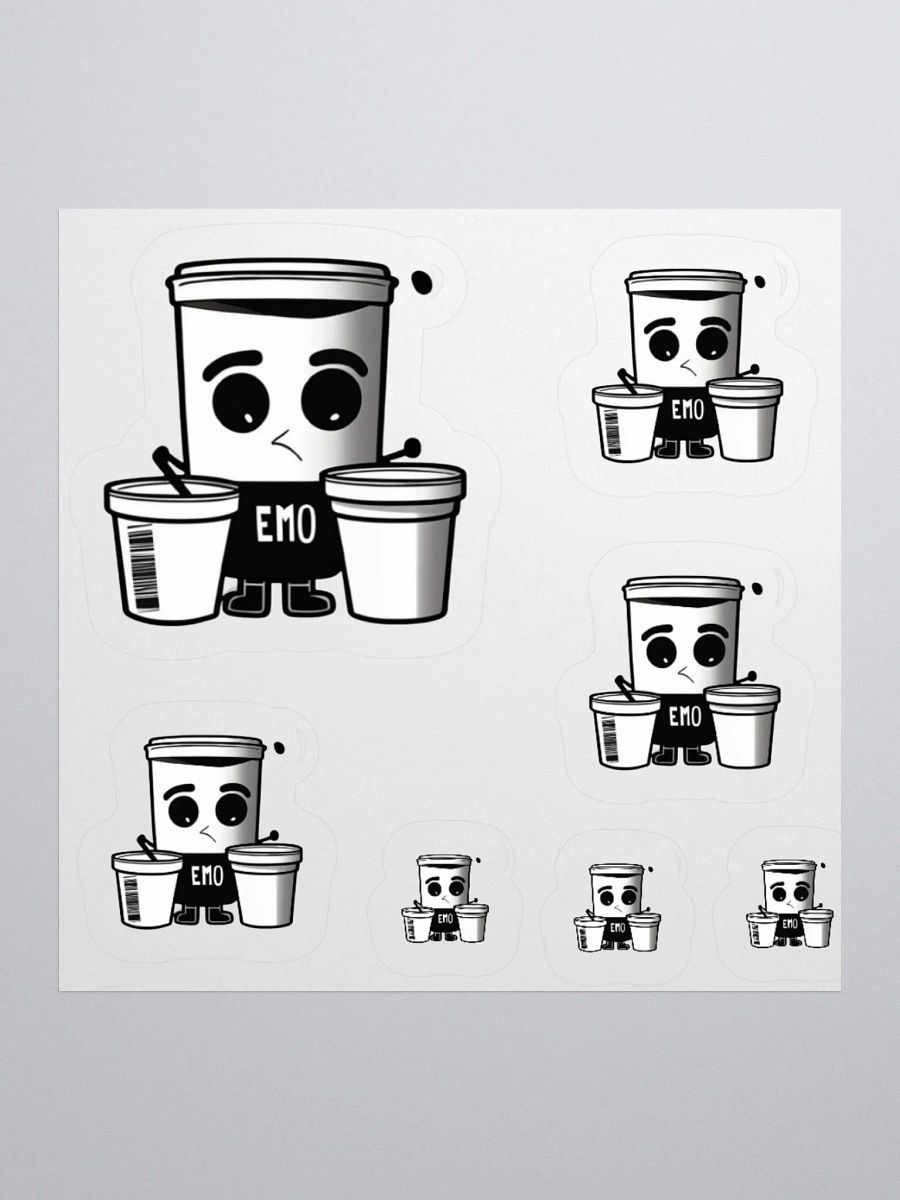 Emo Cup Trio Kiss Cut Stickers product image (1)