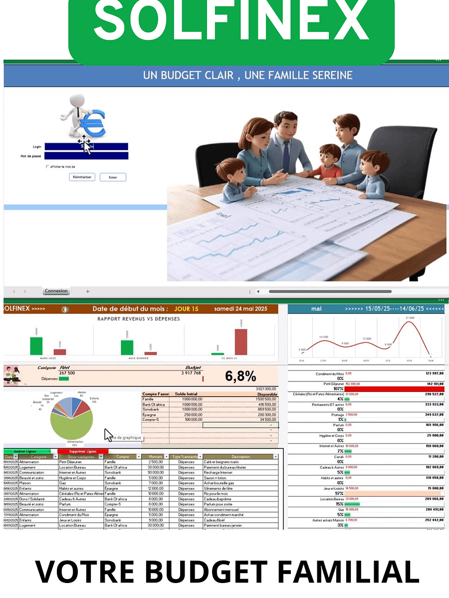 SolFiNex – L’application Excel ultime pour gérer intelligemment votre budget familial product image (1)