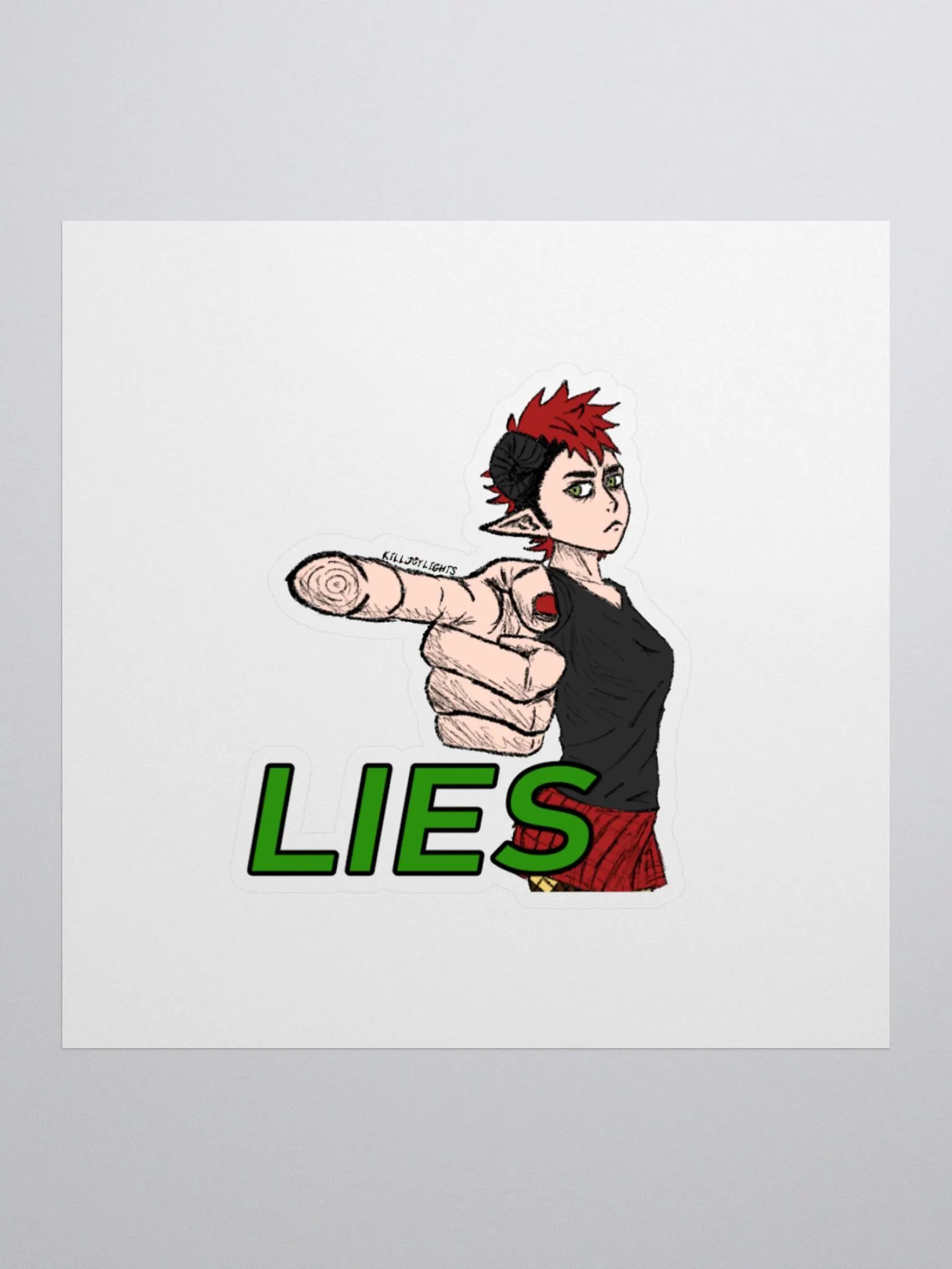 Killjoy Lies Emote Sticker product image (1)