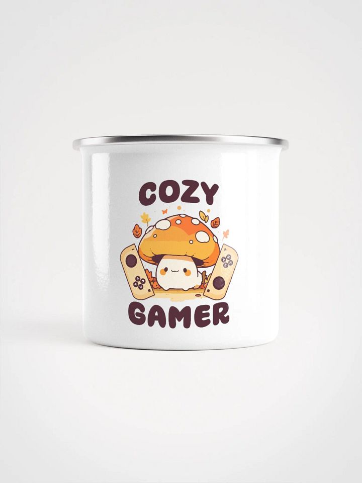 Cozy Gamer Enamel Mug product image (1)