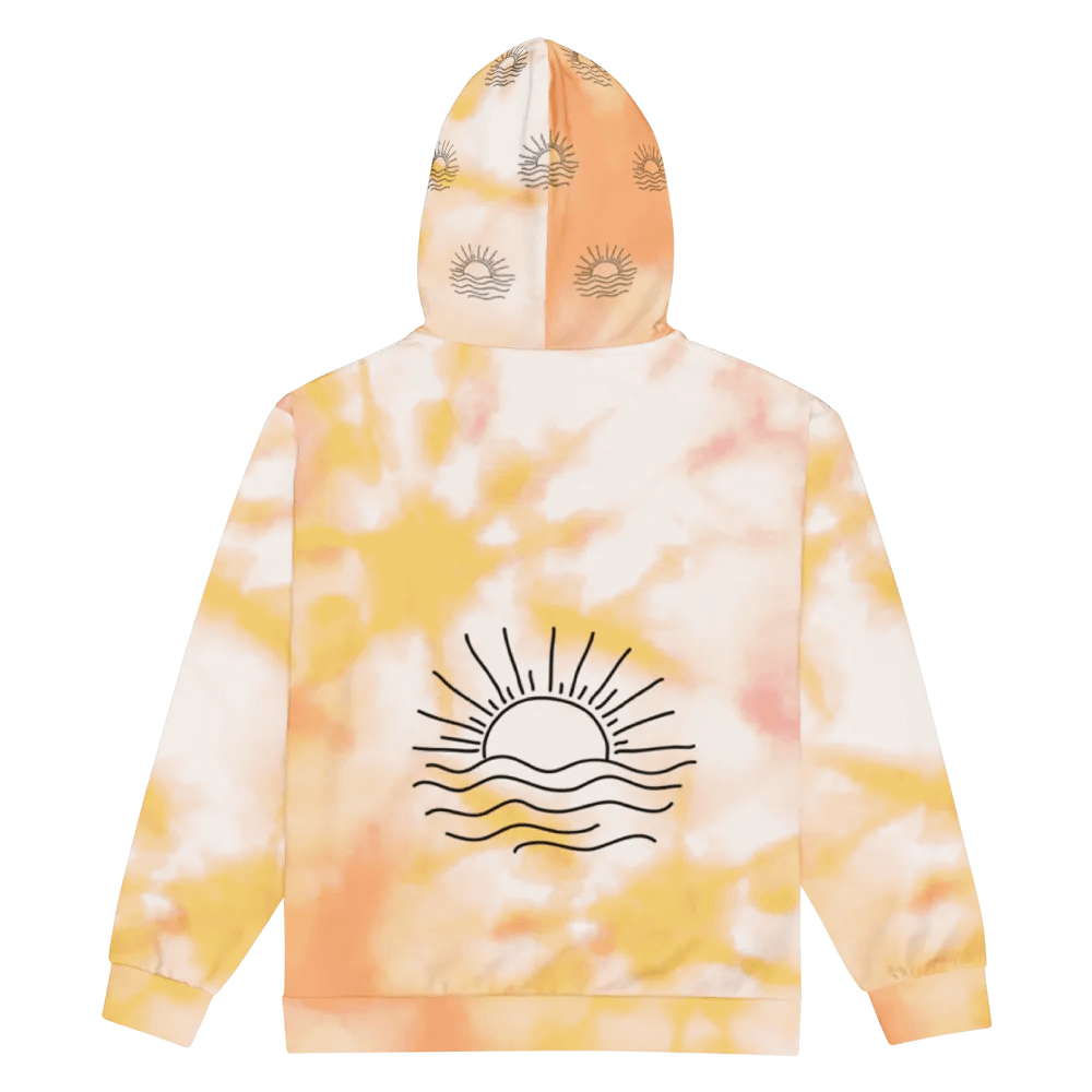 F3 Sunset Unisex Zip Hoodie ( Pink & Yellow ) product image (6)