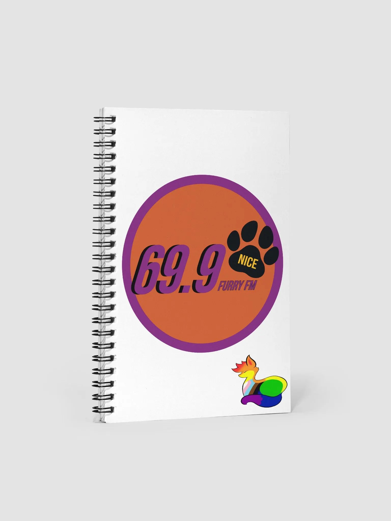 "69.9 Furry FM" Spiral Notebook product image (1)