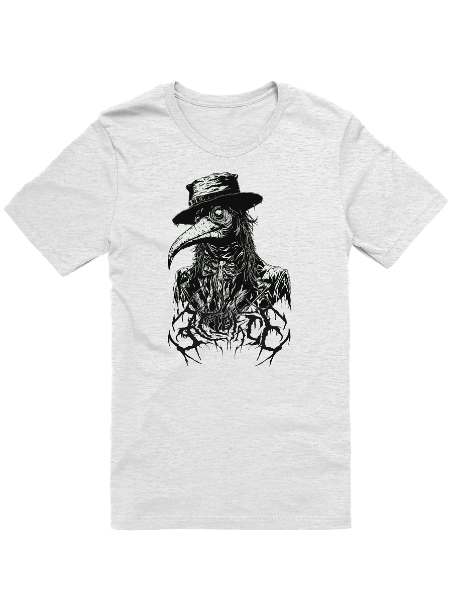 plague dr deathcore logo white tee product image (1)
