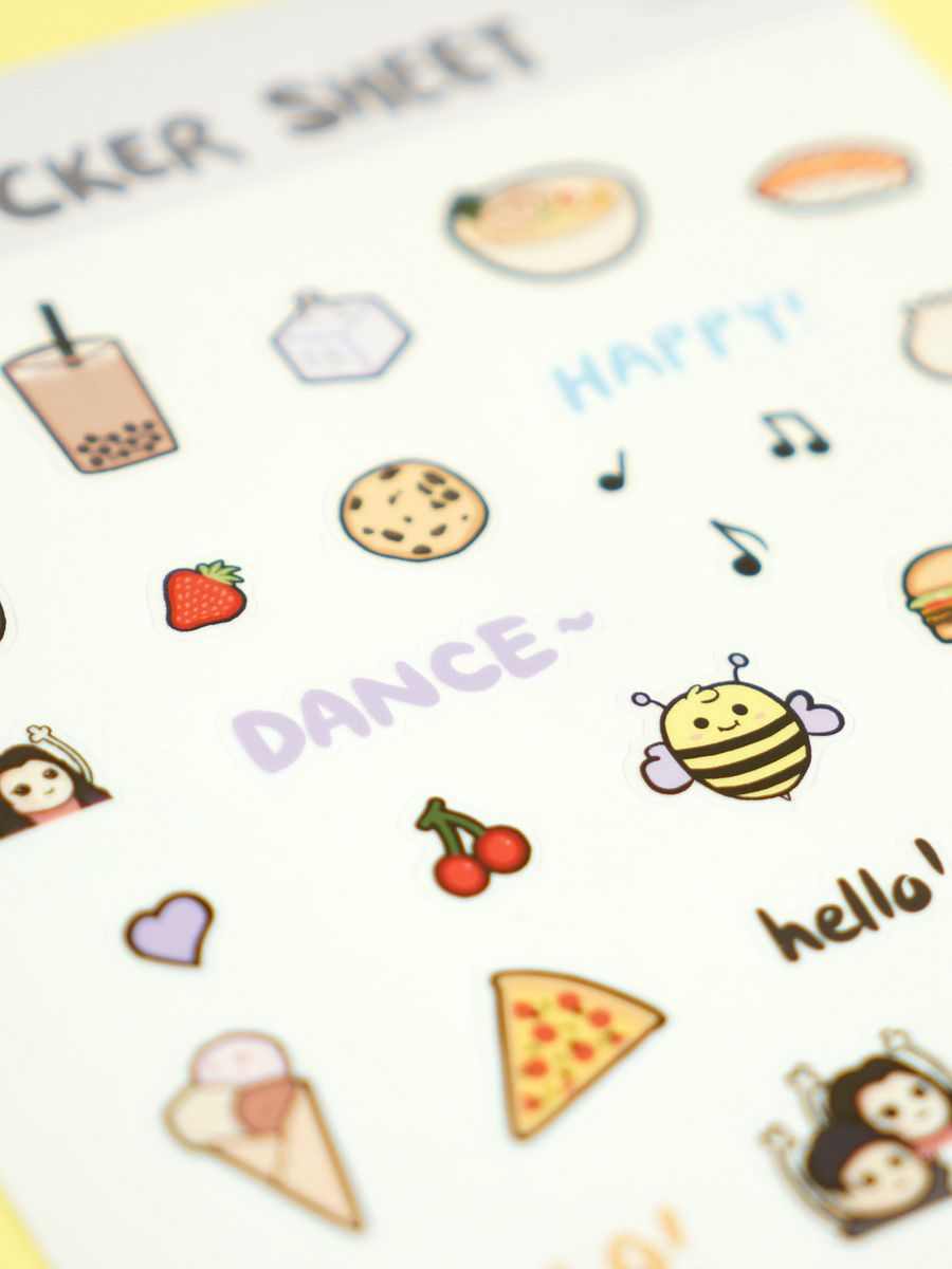 VINYL DIE-CUT EEBEE STICKER SHEET product image (4)