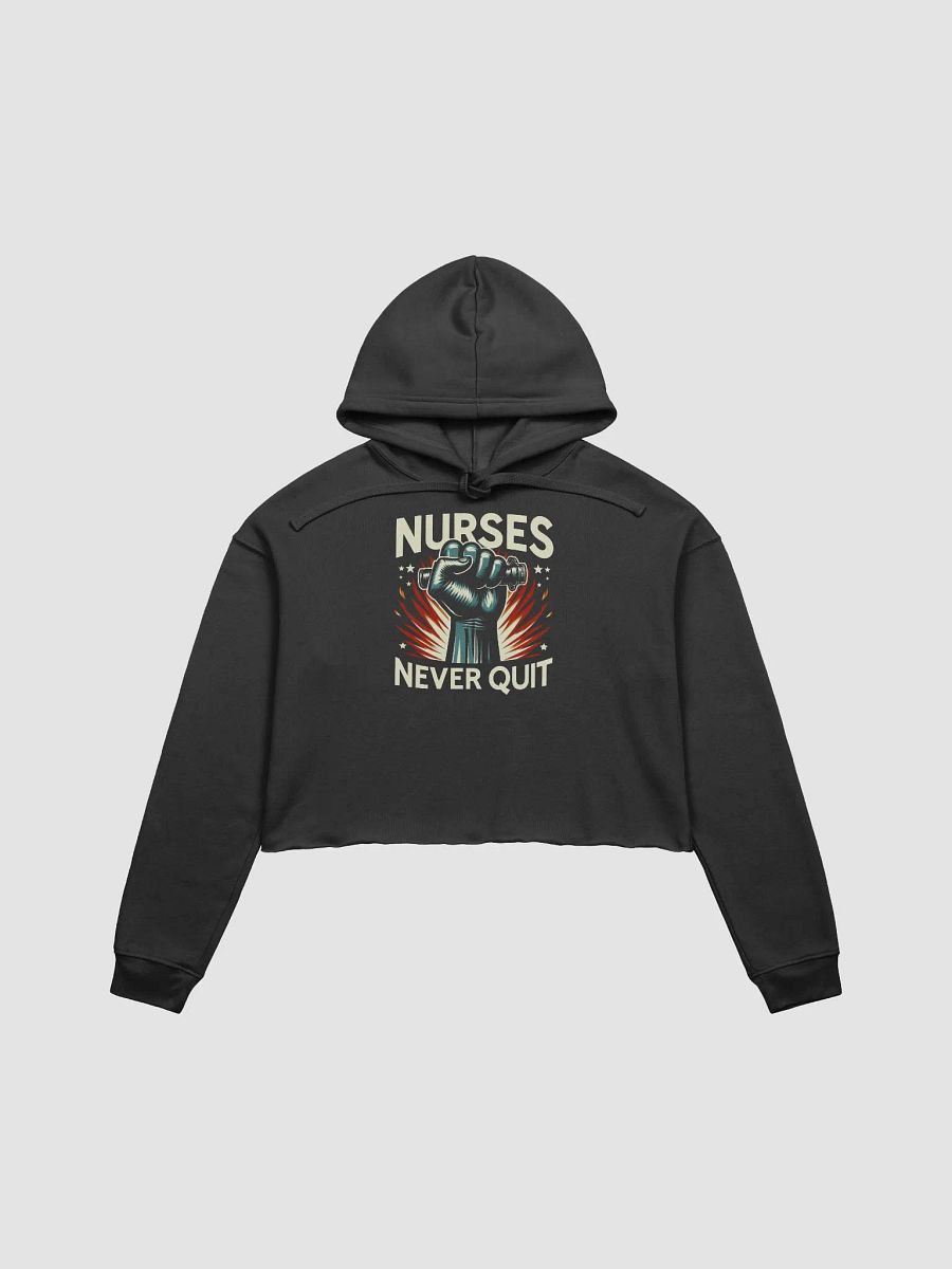 Resilient Nurse Fist Cropped Hoodie product image (1)