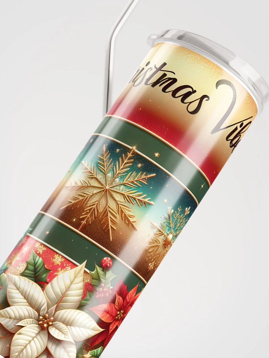 20 oz Poinsettia Christmas Vibes Tumbler product image (7)