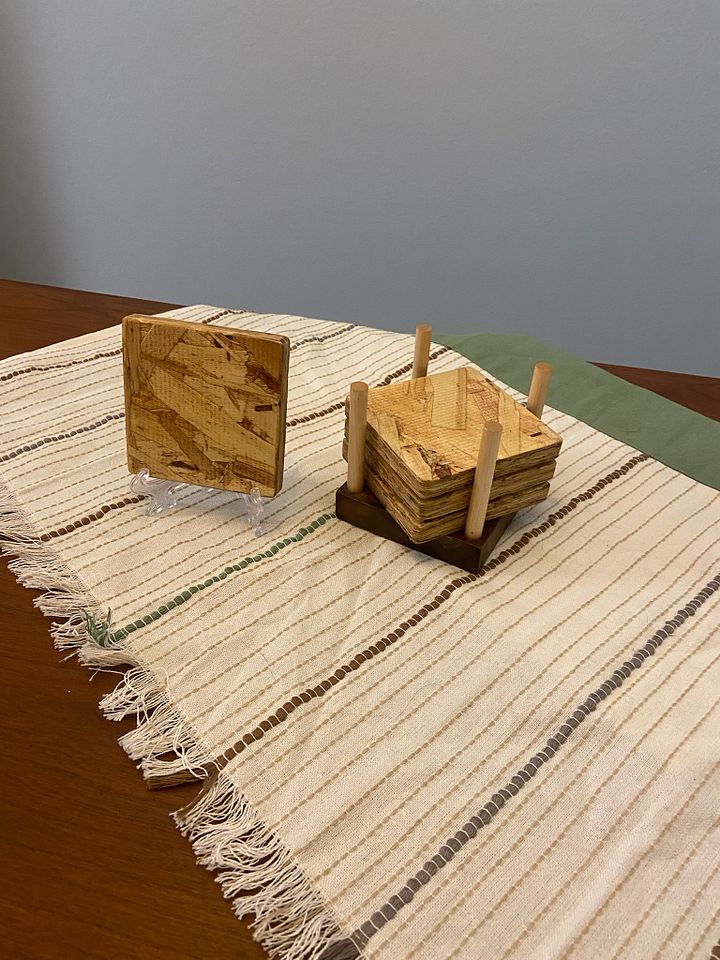 OSB Plywood Coasters with Base - v2 product image (1)