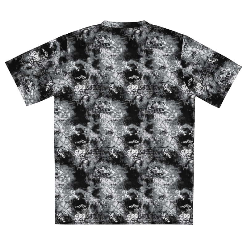 Black and White Graffiti | Recycled Unisex Sports Jersey product image (8)
