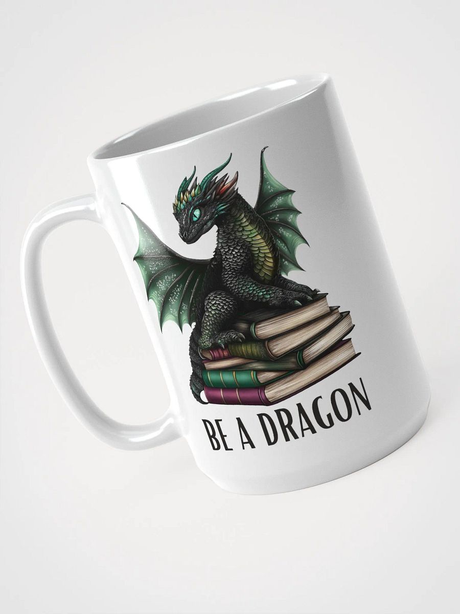 Book Dragon White Glossy Mug product image (1)