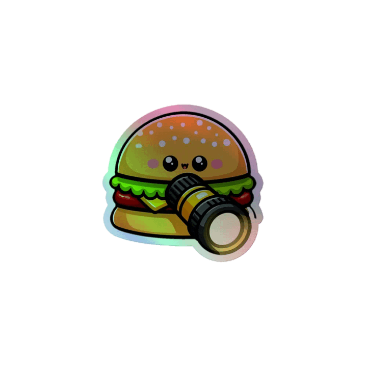 Whimsical Burger & Flashlight Sticker Set product image (1)