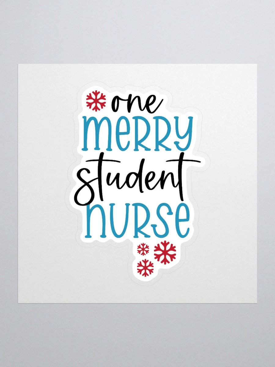 One Merry Student Nurse Sticker product image (2)