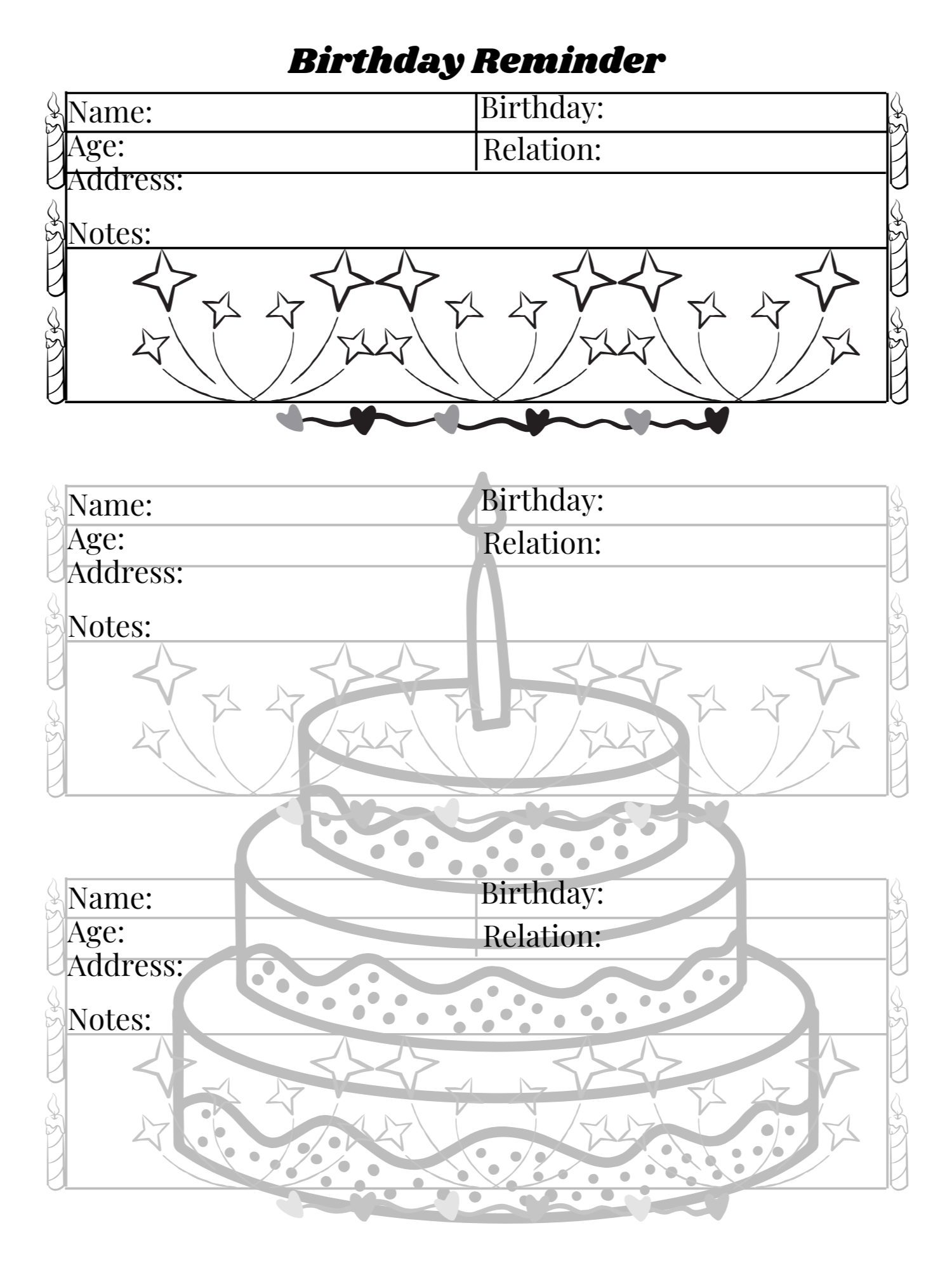 Birthday Reminder Journal: Never Miss a Special Day Again" product image (1)
