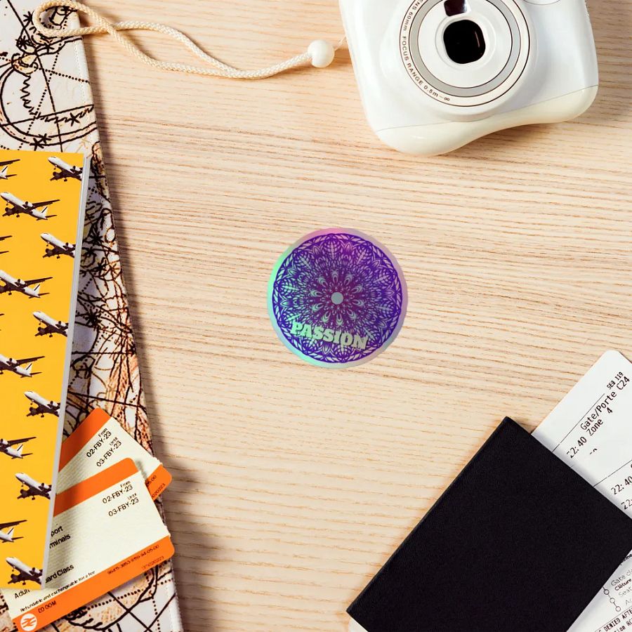 Passion Mandala Holographic Sticker Sheet product image (7)