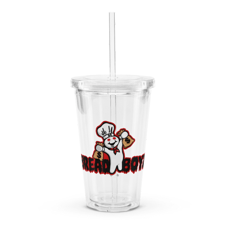 Bread Boyz Clear Plastic Tumbler (16 oz) product image (1)