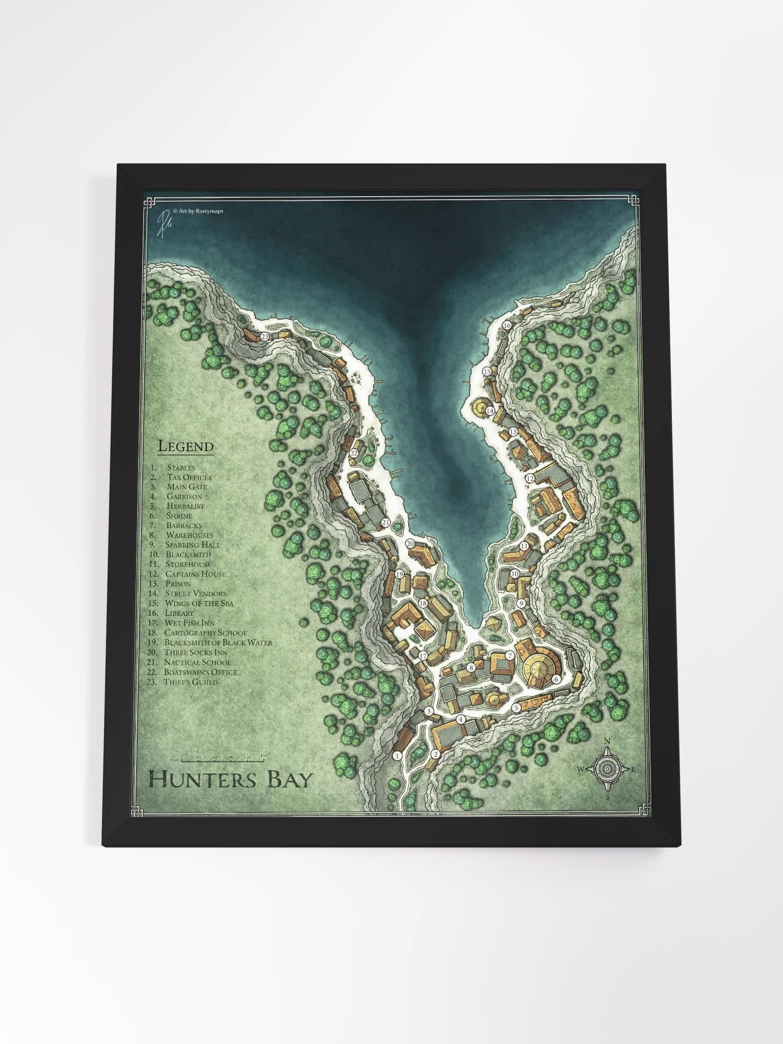 Hunters Bay Framed Poster 16'' x 20'' product image (4)