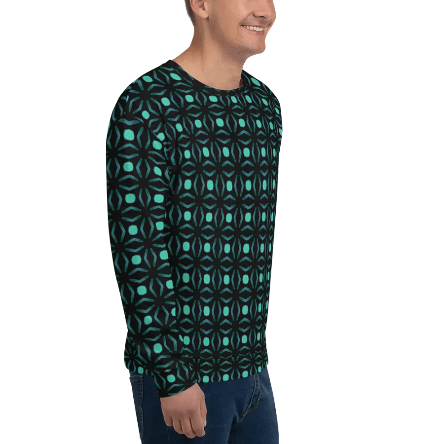 Abstract Repeating Values Unisex All Over Print Sweatshirt product image (10)