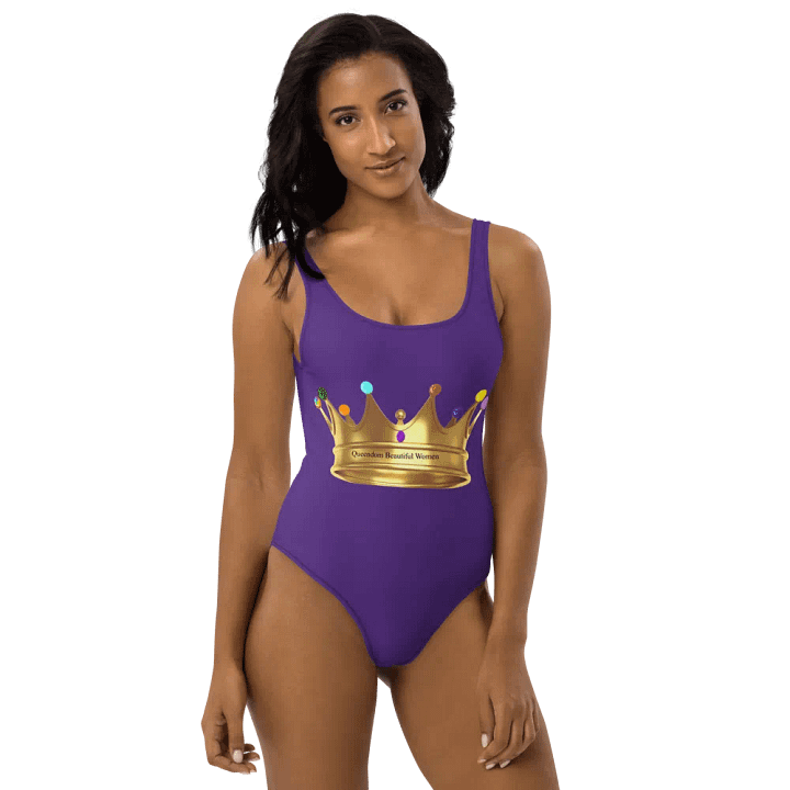 Queendom Beautiful Women Gemstone Crown Swimsuit/ Royal Purple (TM) product image (2)