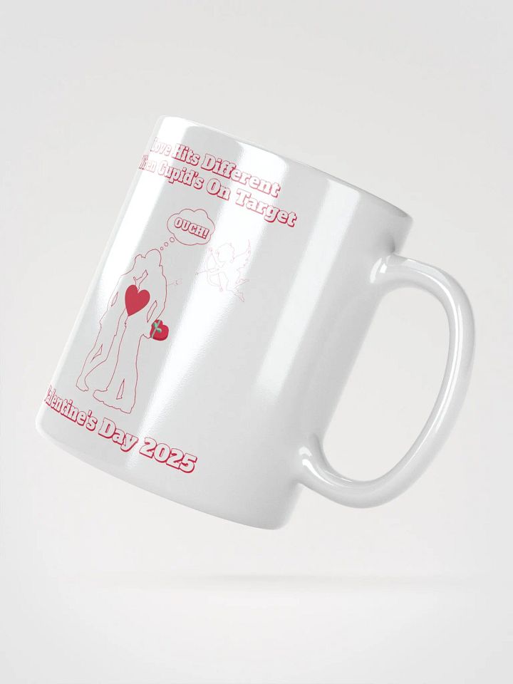 When Cupid's On Target Valentine's Day White Mug product image (2)