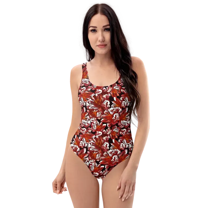 Fire Flower | One-piece swimsuit product image (1)