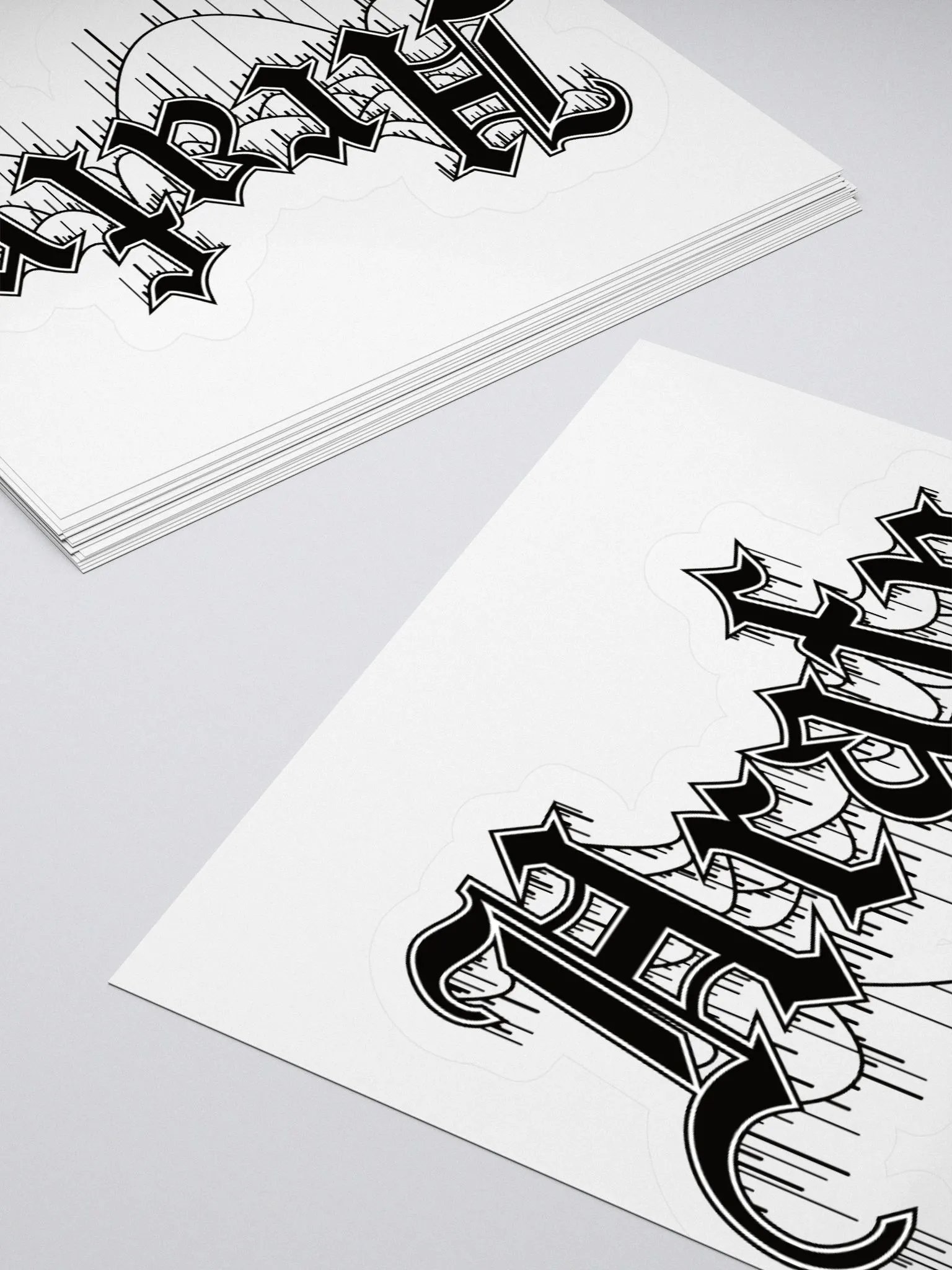 Hrafn Gothic Logo Kiss Cut Stickers product image (4)