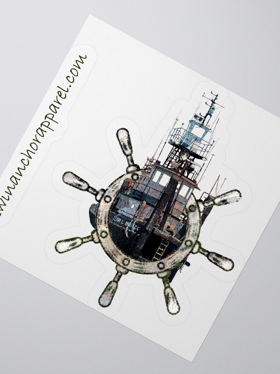 Ship Wheel Terri L. Brusco Kiss Cut Stickers product image (7)
