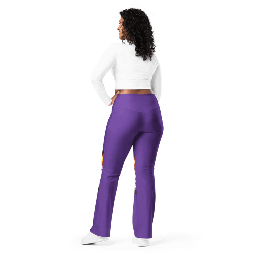 flare leggings- purple product image (3)