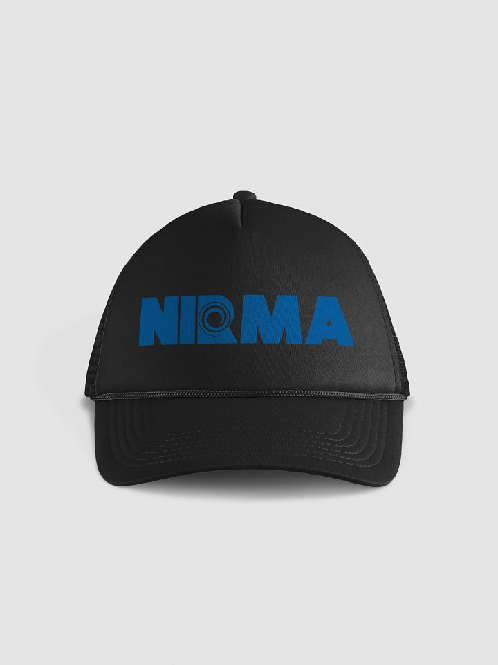 NIRMA Blue Letter Foam Trucker Hat product image (1)