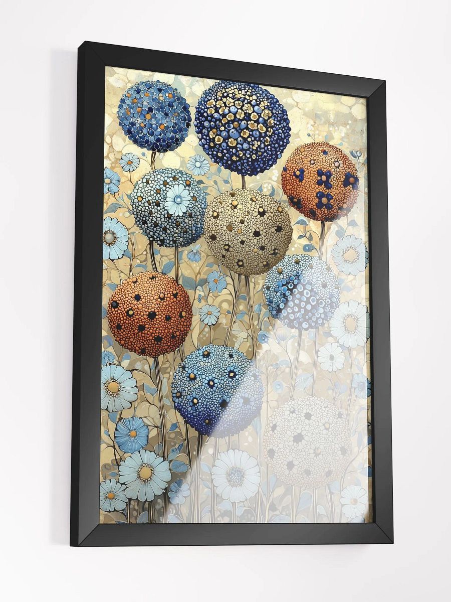 Whimsical Spheres: Mystical Poster of Vibrant Forest Blooms product image (3)