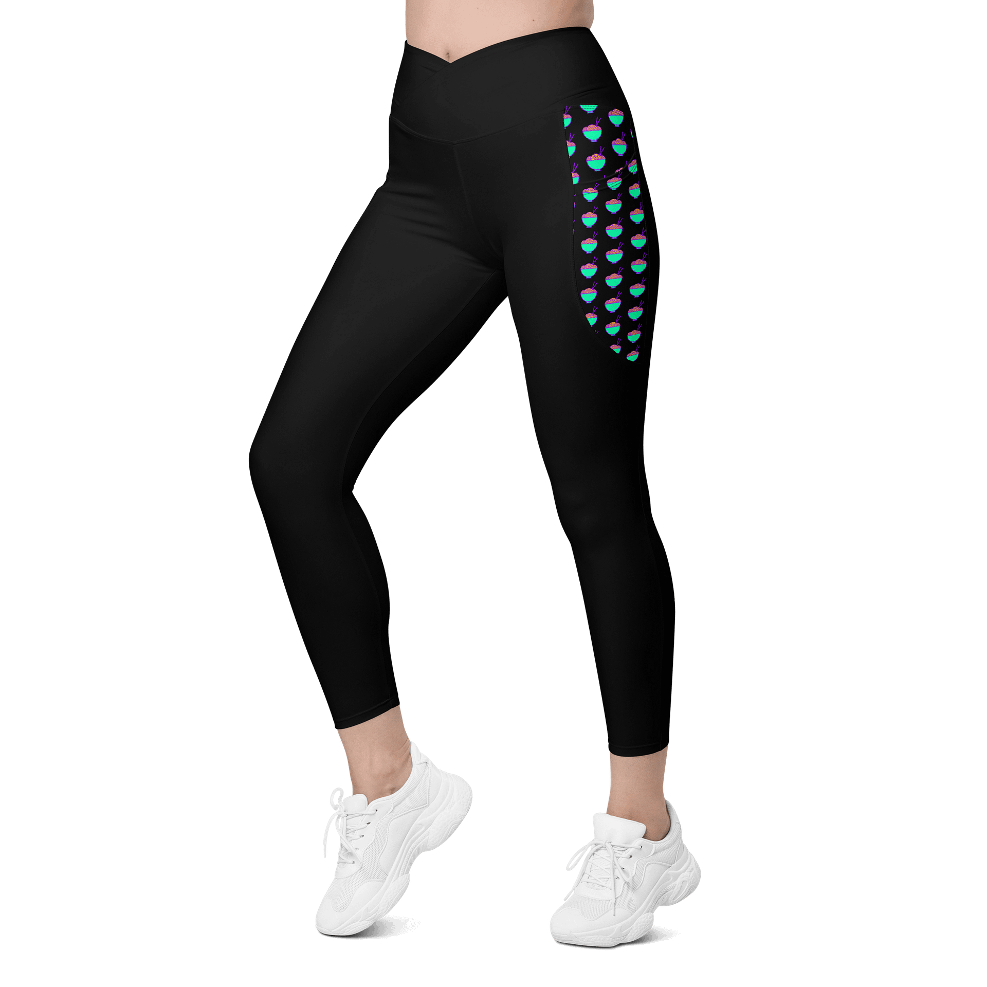 Noodle Crew Leggings! w/ Pockets! (Black) product image (5)