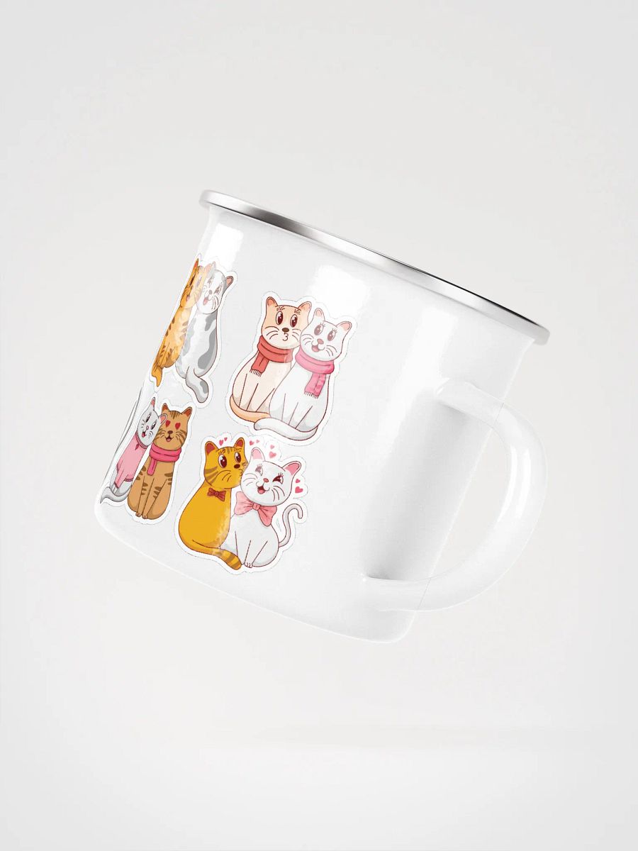 Lovely Cats Enamel Mug product image (3)