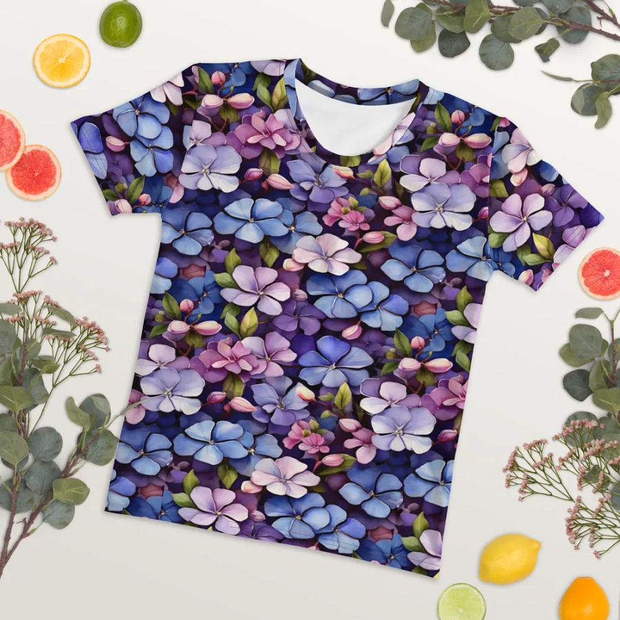 Floral Themed All Over Print T-shirt product image (7)