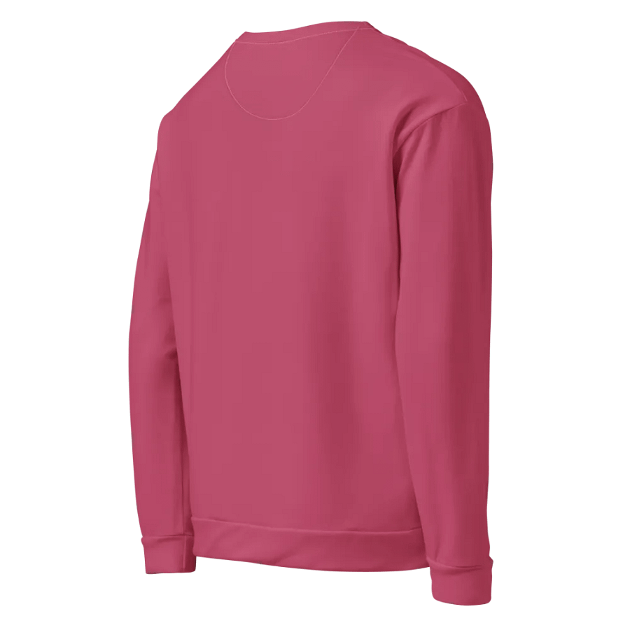 Plain Vibrant Red Soft Summer Unisex Recycled Polyester Heavyweight Premium Sweatshirt by Treasure Pie product image (6)