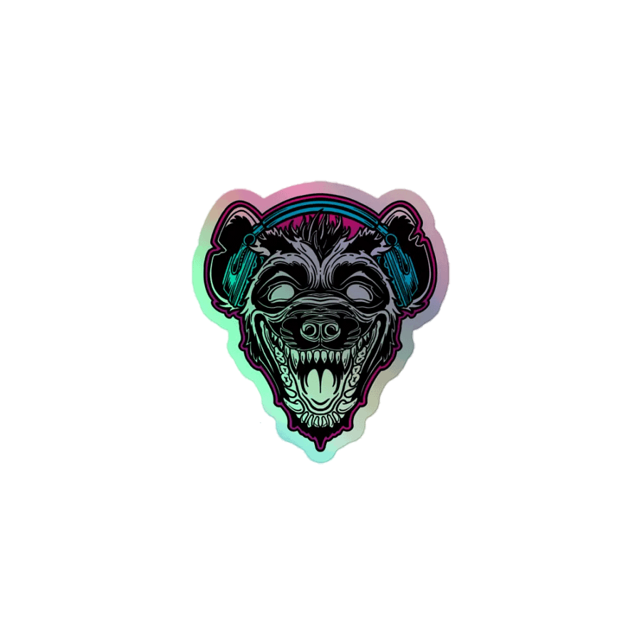 Holographic Hyena Sticker product image (1)
