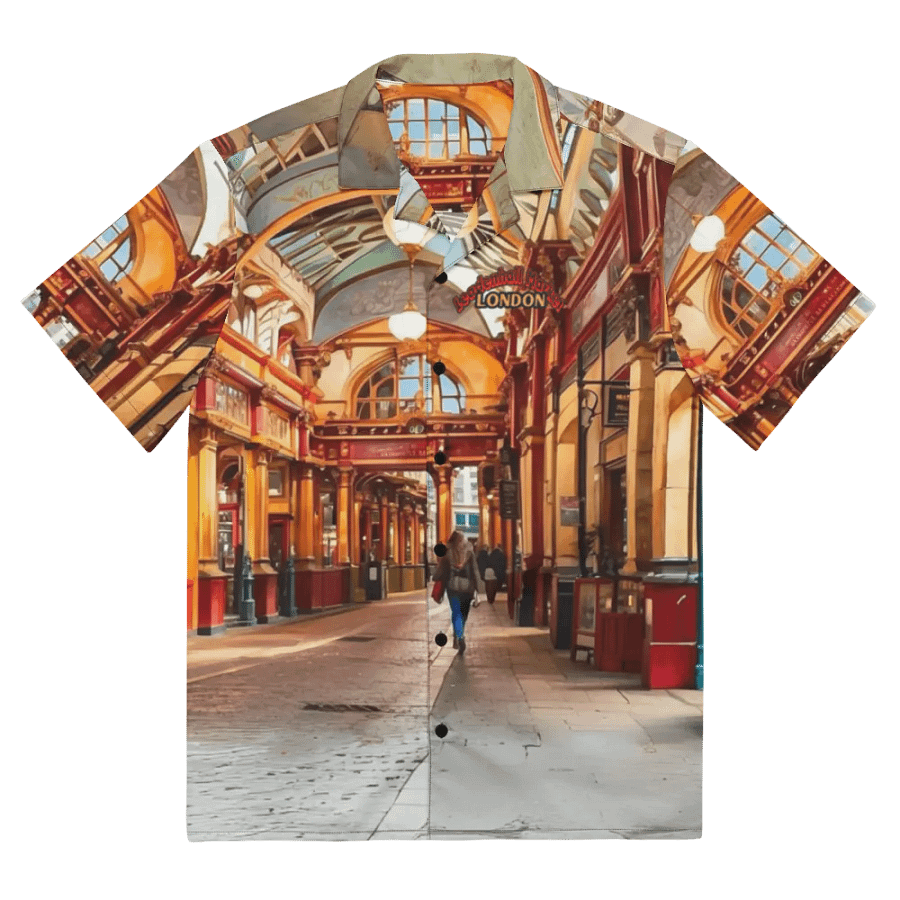 Leadenhall Market London All Over Print Hawaiian Shirt product image (10)