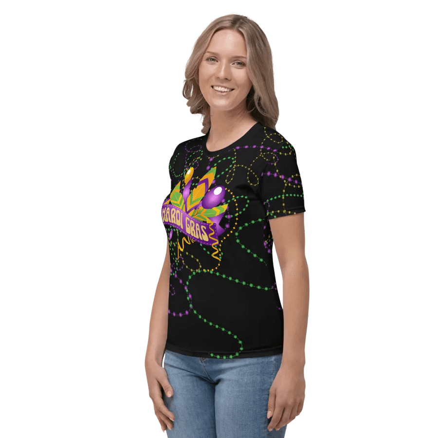 Mardi Gra All Over Print T-shirt product image (3)