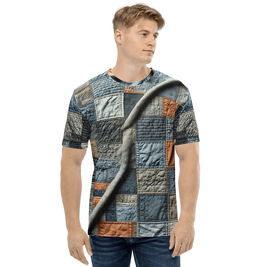 Patchwork Grid All-Over T-Shirt product image (1)