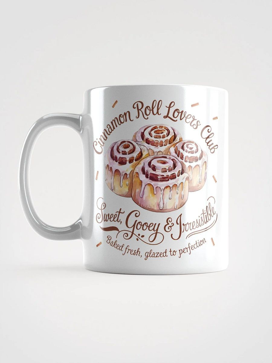 Cinnamon Roll Lovers Club White Glossy Mug product image (6)