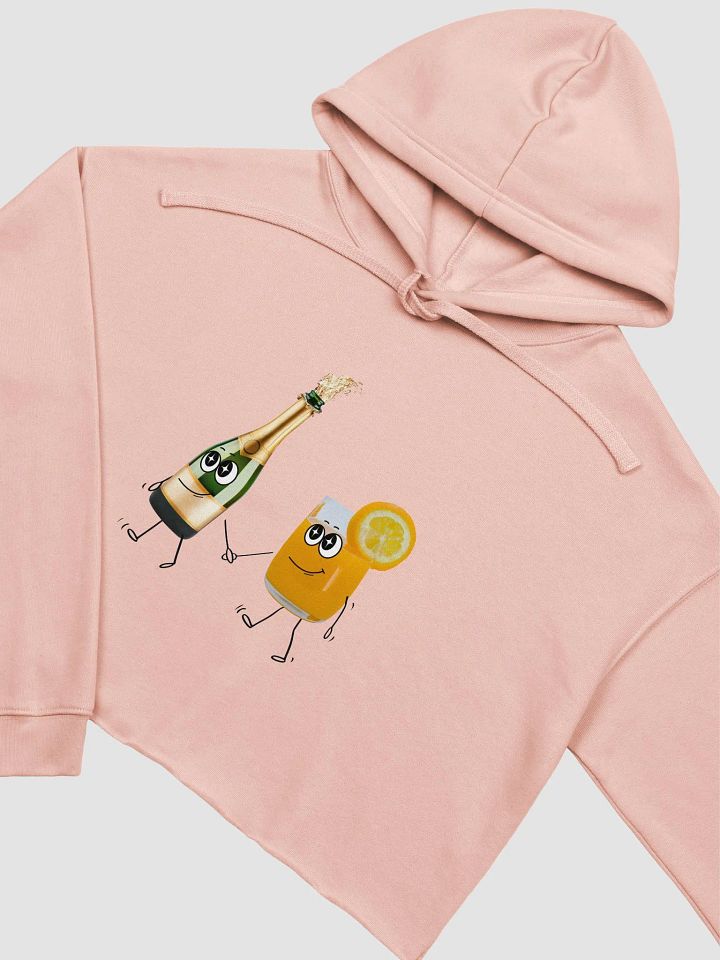 Mimosa Magic Champagne & Orange Juice Cropped Hoodie product image (1)