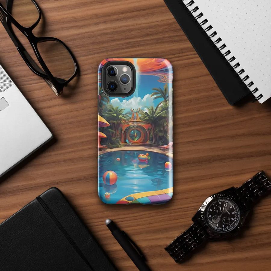 Psychedelic Pool Party iPhone Case product image (32)