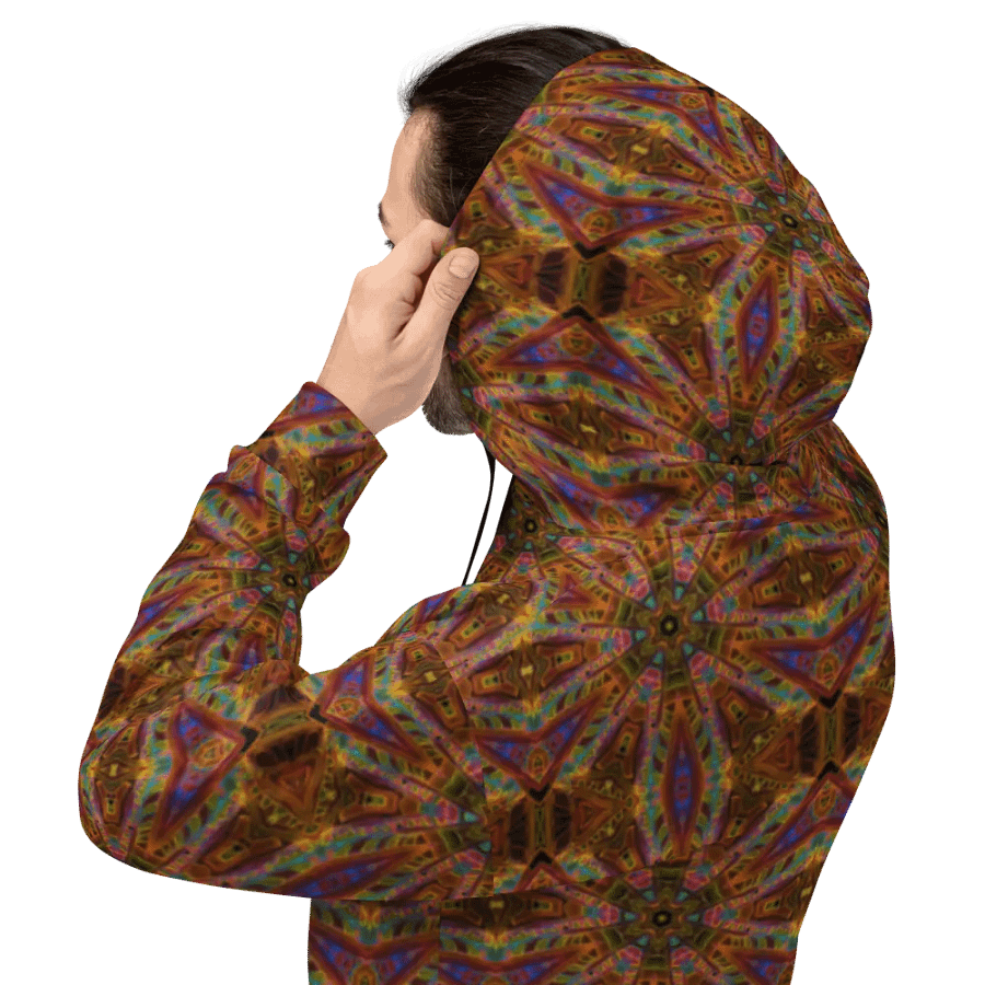 Abstract Darkly Impressive Repeating Pattern Unisex Unisex All Over Print Hoodie product image (4)