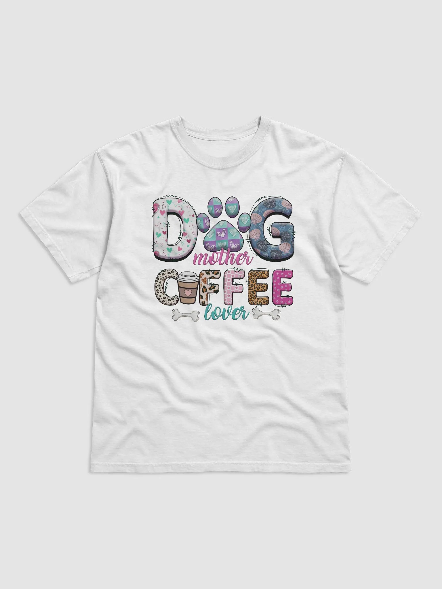 Dog Mother Coffee Lover T-Shirt product image (1)