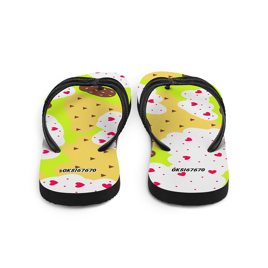 Heartfelt Neon Summer Flip-Flops product image (3)