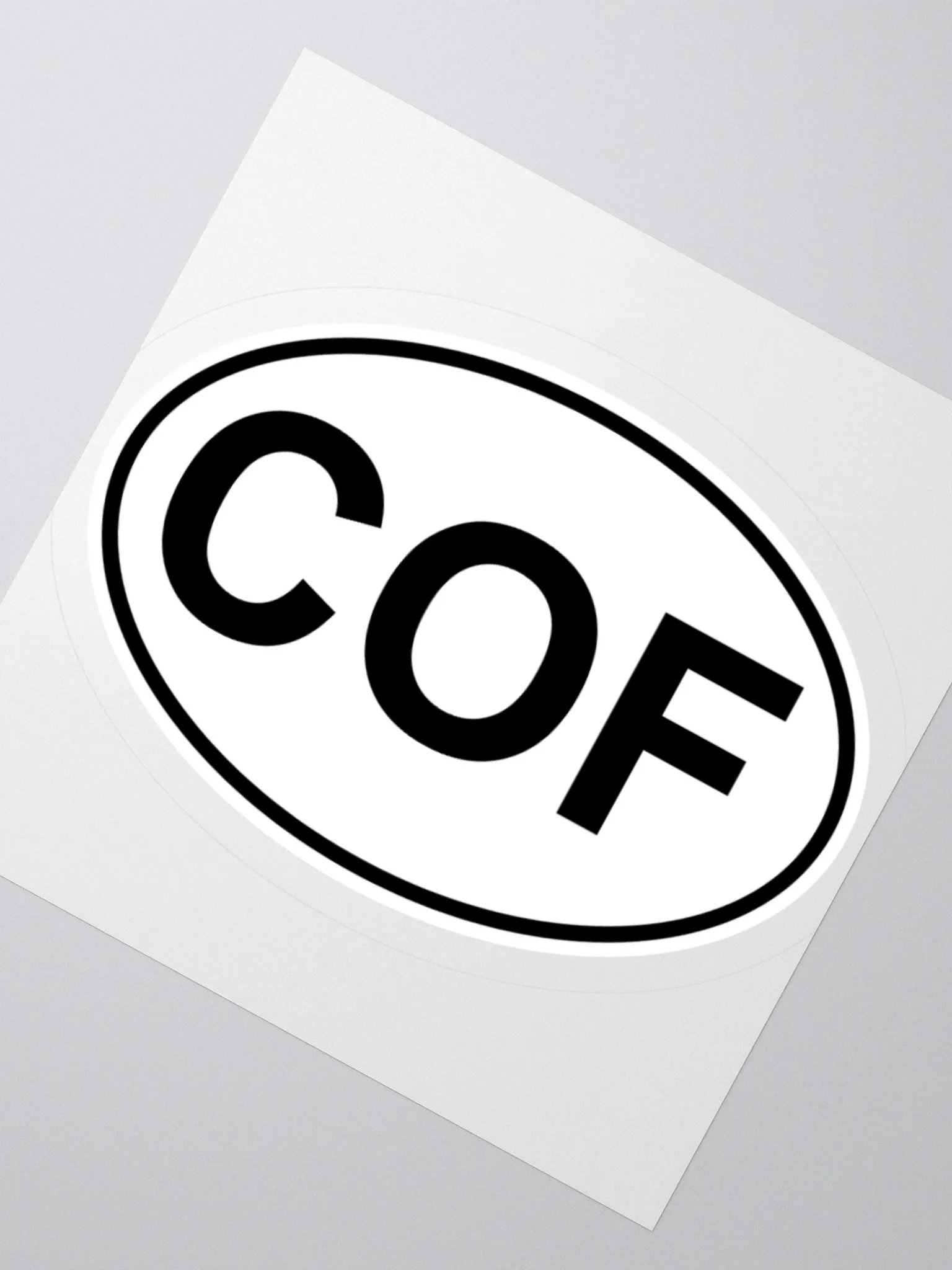 COF Oval Sticker product image (2)