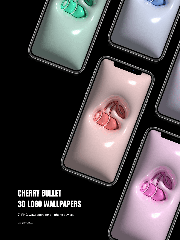 Cherry Bullet 3D Logo 🍒 Phone Wallpapers product image (1)