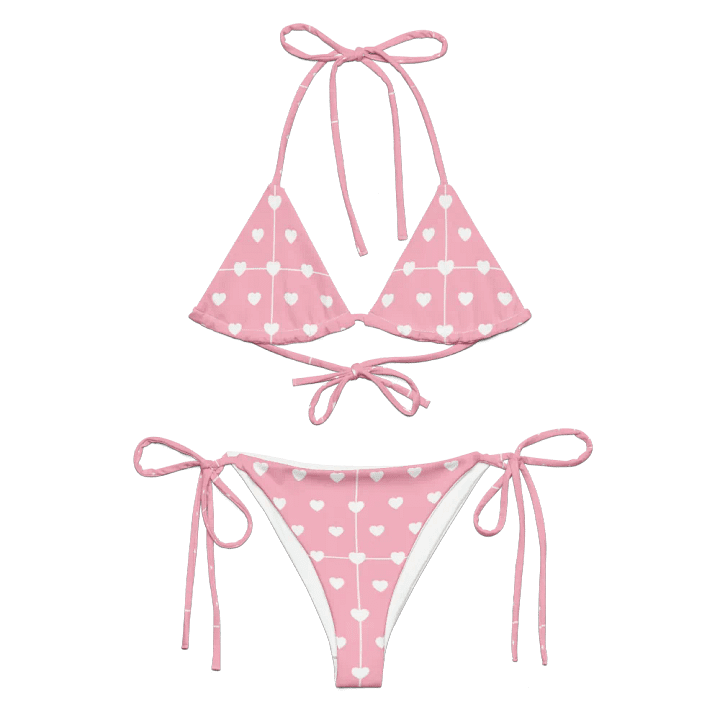 Pastel Heart Seamless Pattern String Bikini - v6 product image (2)