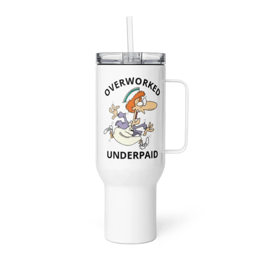Overworked/Underpaid 40oz Tumbler product image (4)