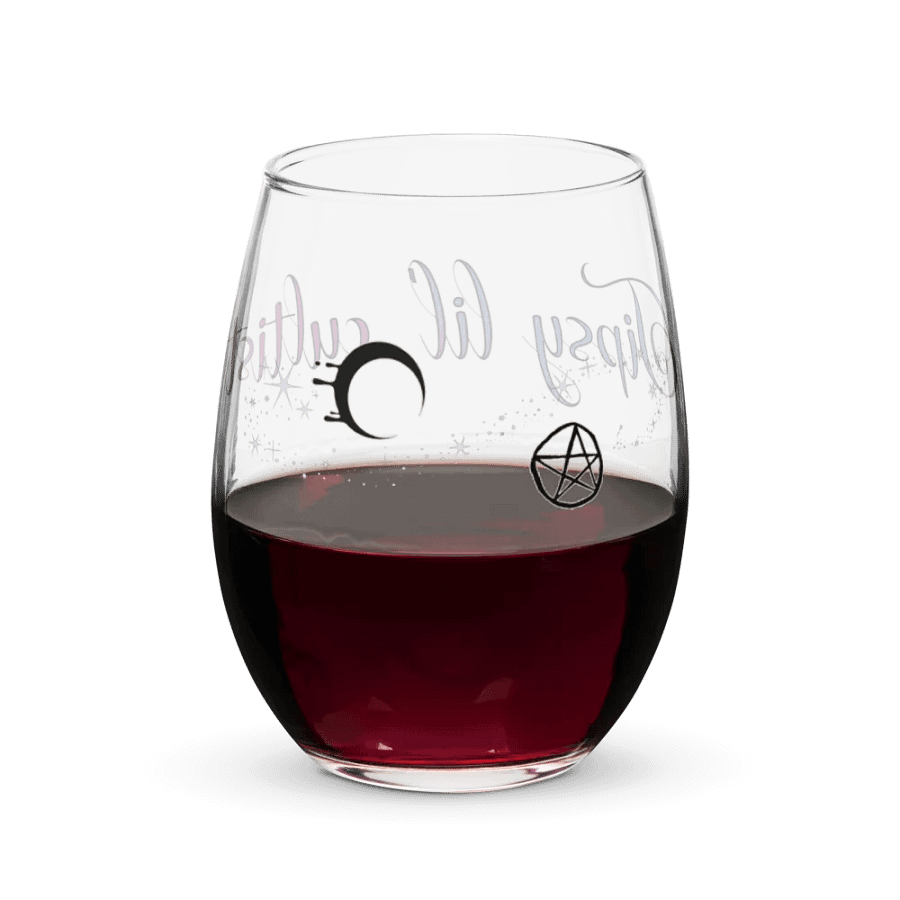 Tipsy Lil' Cultist Wine Glass product image (7)